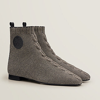 エルメス ニットアンクルブーツDuo Ankle Boots ロゴ Duo ankle boot